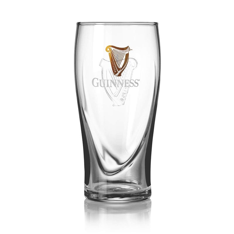 Guinness Gravity Official Beer Pint Glass 4Pack  Large 20oz Pints Drinking Thick Beer Glasses Beer 20 oz Glasses