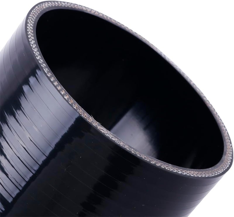 OHOB-COOL 4 Inch Silicone Coupler Straight Hose - 4-Ply Reinforced Turbo/Intercooler/Intake Piping (Black) - Image 4