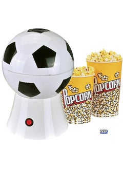 TIGER Mini Hot Air Popcorn Maker 1200W – Fun Soccer, Basketball, Volleyball Style Popcorn Machine for Oil-Free, Healthy Snacks – Perfect for Family Movie Nights, Parties, Football Games, and Events  - Image 1