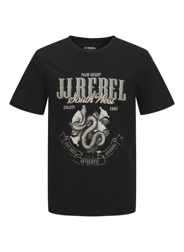 JJ Rebel Graphic Short Sleeve Crew Neck T-Shirt  - Image 5