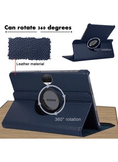 VKL Case Compatible with Honor Pad 9 12.1 Inch Tablet, PU Leather Case 360° Rotatable Multi-Angle Protection Stand Protective Case for Honor Pad 9 (Dark Blue)  - Image 2