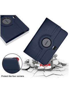 VKL Case Compatible with Honor Pad 9 12.1 Inch Tablet, PU Leather Case 360° Rotatable Multi-Angle Protection Stand Protective Case for Honor Pad 9 (Dark Blue)  - Image 4