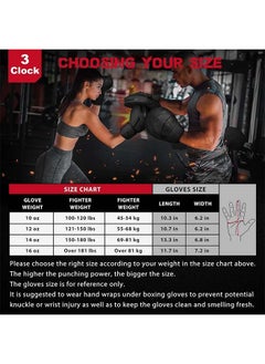 L&E Boxing Gloves for Men & Women, Boxing Training Gloves, Kickboxing Gloves, Sparring Punching Gloves, Heavy Bag Workout Gloves for Boxing, Kickboxing, Muay Thai, MMA（14oz）  - Image 5