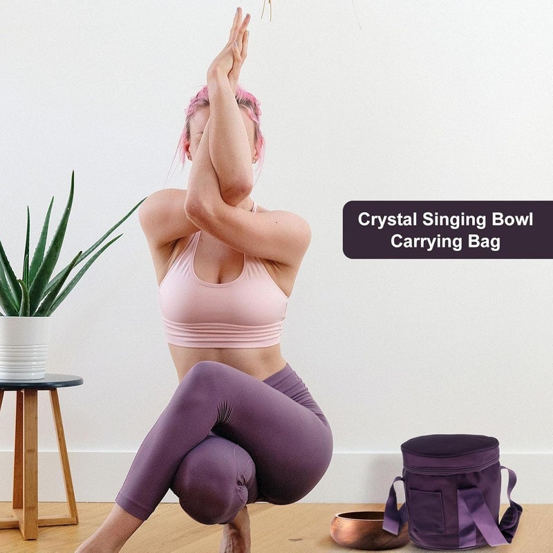 klarako Padded Carry Case Bag Cotton Carrier for 6-14 Inch Bowl Replacement Parts, Purple, 8inch - Image 3