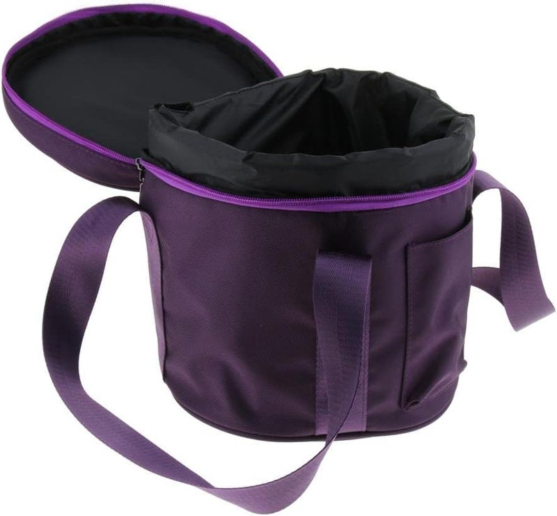 klarako Padded Carry Case Bag Cotton Carrier for 6-14 Inch Bowl Replacement Parts, Purple, 8inch - Image 1