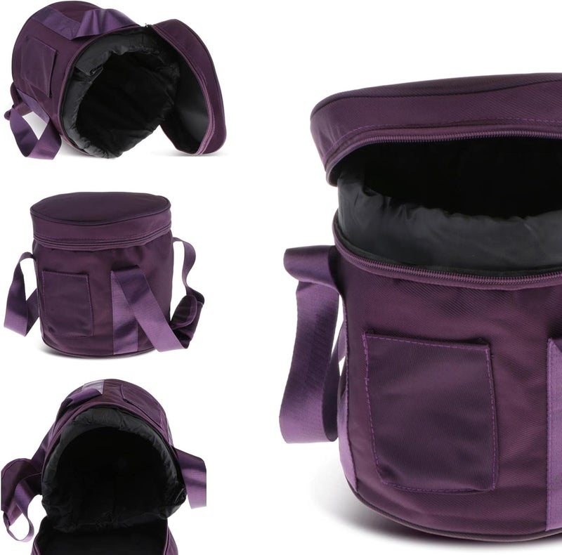 klarako Padded Carry Case Bag Cotton Carrier for 6-14 Inch Bowl Replacement Parts, Purple, 8inch - Image 5