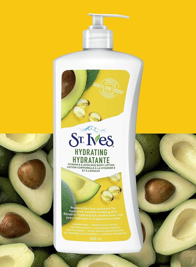 ST. Ives Hydrating Body Lotion Vitamin E & Avocado 621ml - Image 2