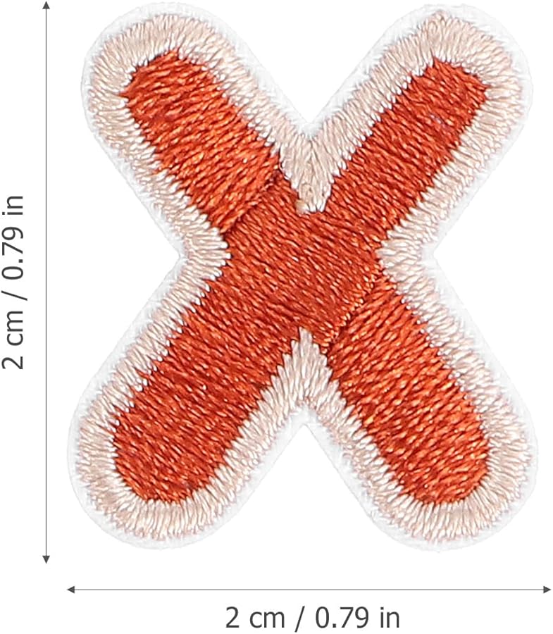 26 Pcs Alphabet Embroidered Patches DIY Iron On For Clothes Bags Hats Decorative Stickers - Image 3