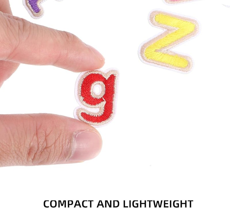 26 Pcs Alphabet Embroidered Patches DIY Iron On For Clothes Bags Hats Decorative Stickers - Image 5