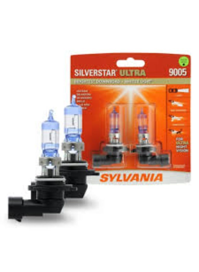 SYLVANIA - 9004 SilverStar Ultra - High Performance Halogen Headlight Bulb, High Beam, Low Beam and Fog Replacement Bulb, Brightest Downroad with Whiter Light, Tri-Band Technology (Contains 2 Bulbs) (9004SU.BP2) - Image 5