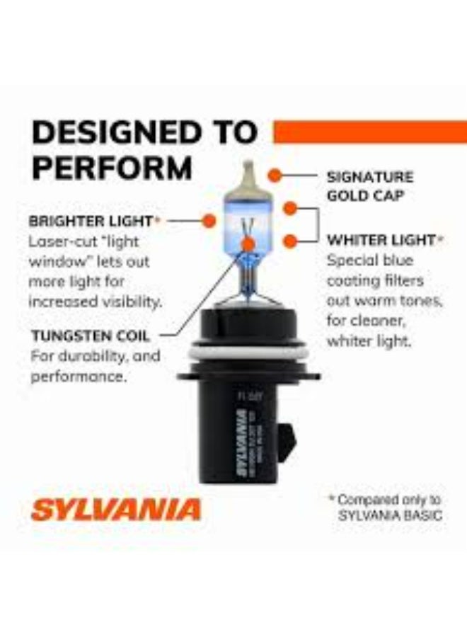 SYLVANIA - 9004 SilverStar Ultra - High Performance Halogen Headlight Bulb, High Beam, Low Beam and Fog Replacement Bulb, Brightest Downroad with Whiter Light, Tri-Band Technology (Contains 2 Bulbs) (9004SU.BP2) - Image 3