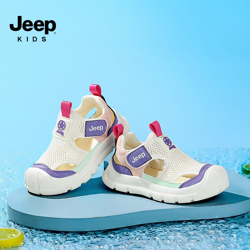 Jeep Boys Sandals 2025 Beach Shoes Velcro Breathable Non-Slip Lightweight Comfortable Soft Bottom Wear-Resistant - Image 4
