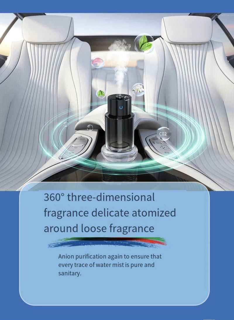 BlueFire 2025 Upgraded 140ml Intelligent Car Air Fragrance Diffuser – Electric Aromatherapy Spray Machine with Starry Sky Projection, Long-Lasting Natural Scent, Glass Bottle Design – for Car, Home, Office & Hotel (USB Plug-In, Portable, 5V/1A) - Image 5