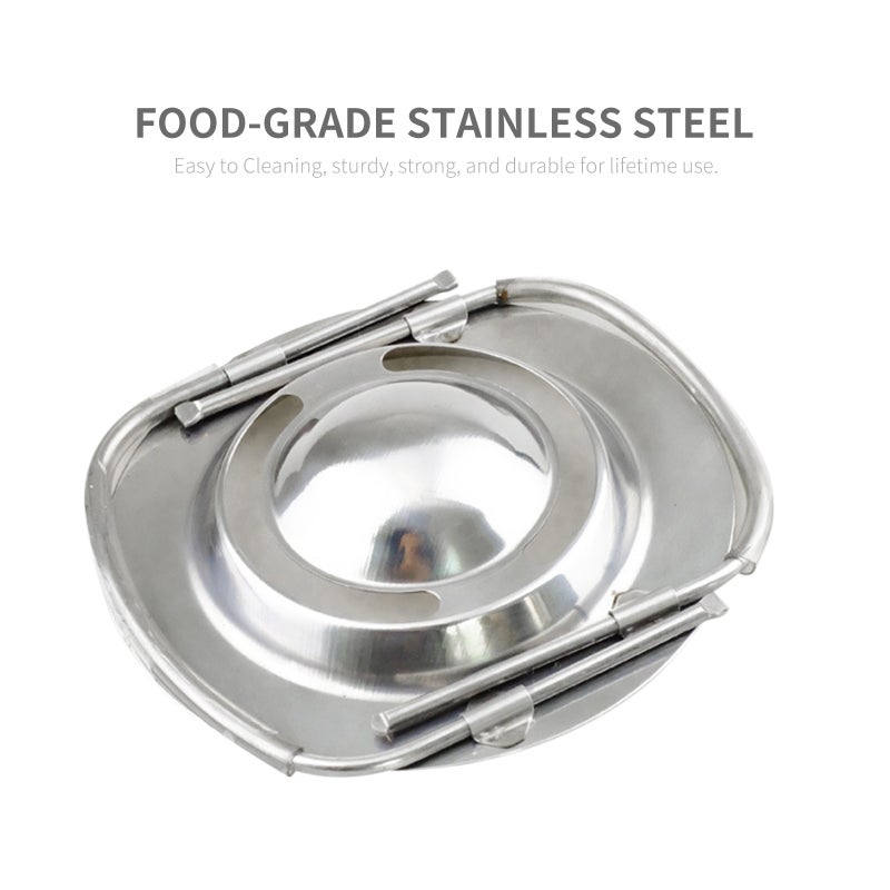 Egg Separator Stainless Steel Egg White Yolk Separator Foldable Egg Filter for Cooking Baking Kitchen Gadget Cooking Tool - Image 4