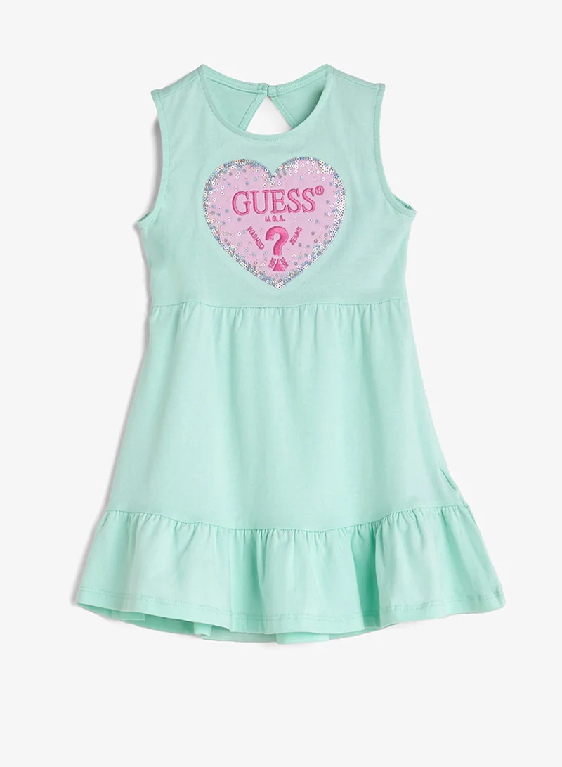 GUESS Kids Graphic Sleeveless Mini Dress