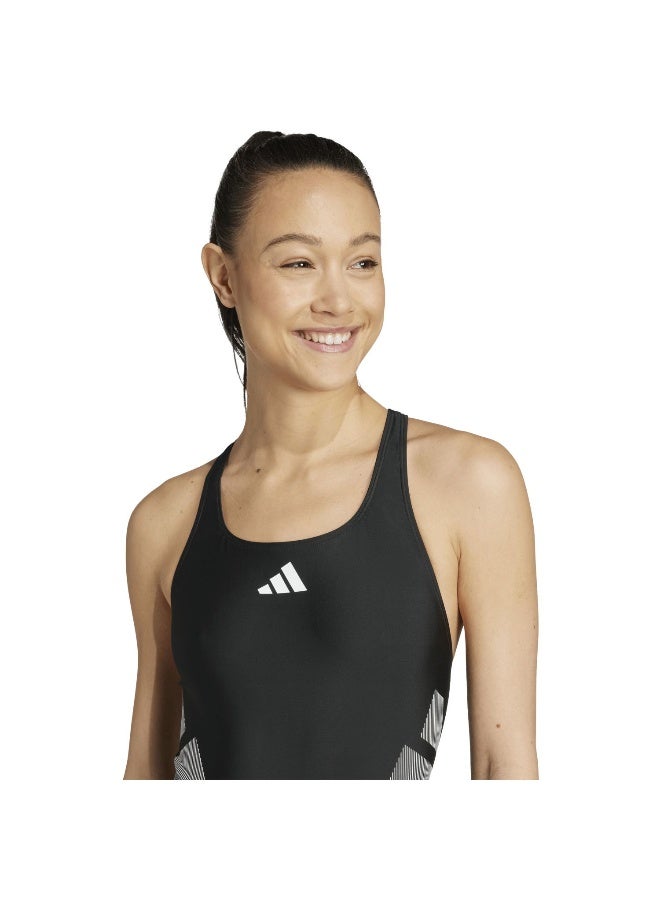 adidas بدلة سباحة نسائية سوداء - Image 5