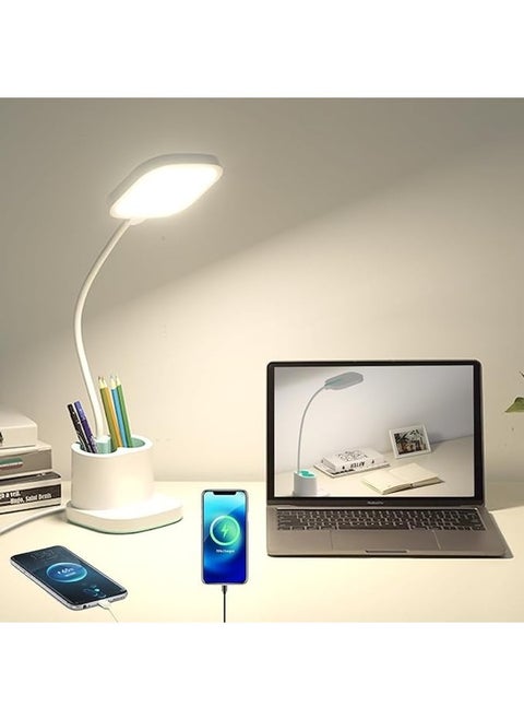 Small Desk Lamp, LED Desk Lamps for Home Office Rechargeable Desk Light