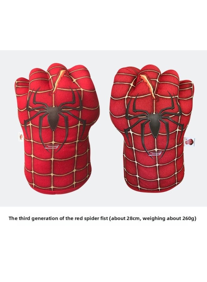 Boxing Gloves Green Fist Zong Ba Boxer Spider Fist Great Xia Fist Zong Ke Gloves Toy Outlet-Color:Golden Thread Red Spider Fist-Height:Single Left Hand  - Image 1