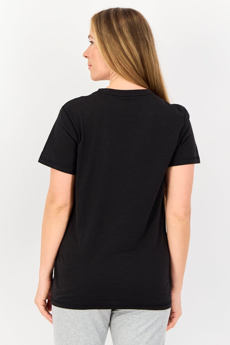 PUMA تي شيرت تدريب قصير الأكمام للنساء، أسود - Image 3