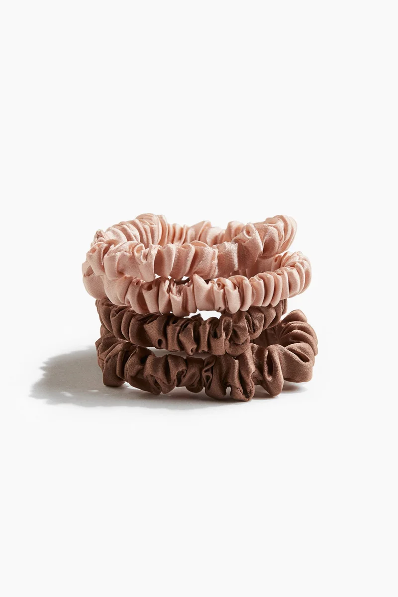 H&M 4-pack silk scrunchies