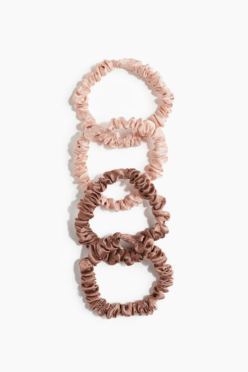 H&M 4-pack silk scrunchies