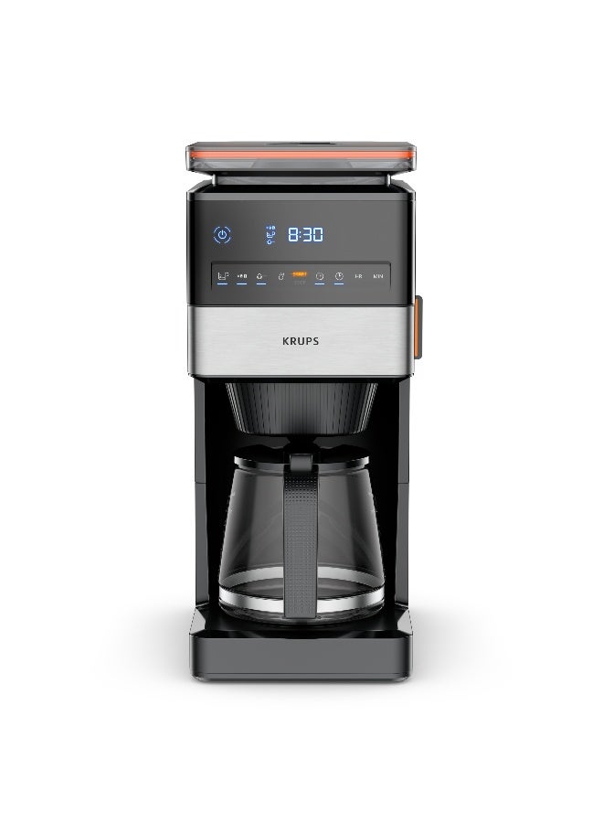 KRUPS Grind Aroma XL | Drip Coffee Maker | Detachable Conical Grinder | Easy Cleaning | Adjustable keep-warm function | 1.5 L Capacity | 12-18 Cups | 1050W | KM8428M0 1.5 L 1050 W KM8428M0 black - Image 2