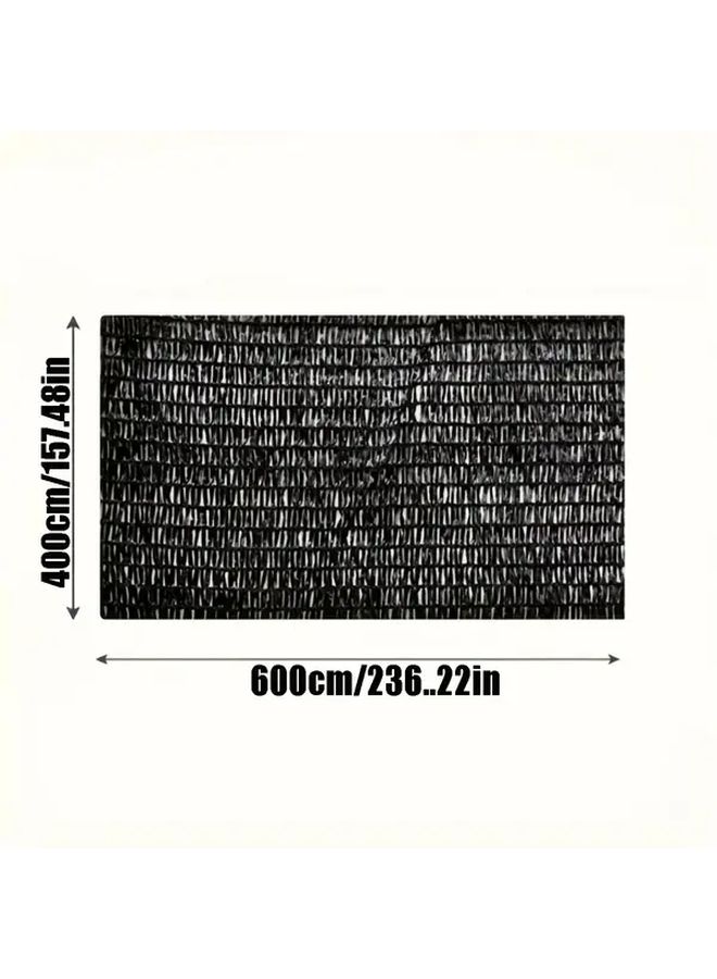 شبكة بستنة ثقيلة مانعة للغبار، سوداء، 157 × 48 × 236 × 22 بوصة، مع 20 رباطًا، غطاء نباتي لنافذة الشاشة، حماية من الأشعة فوق البنفسجية بنسبة 40% للصوبات الزراعية - Image 3