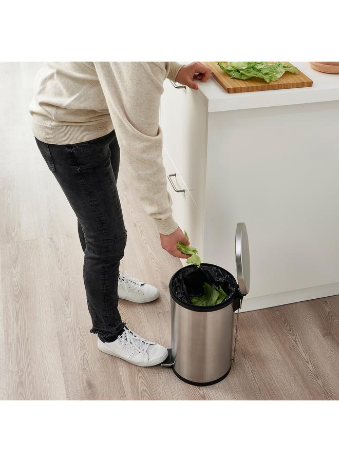 Zaboon Pedal Bin, Stainless Steel, 12 L - Image 2