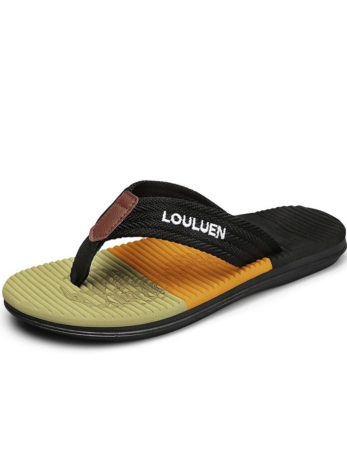 LOULUEN New Fashionable Herringbone Beach Slippers 