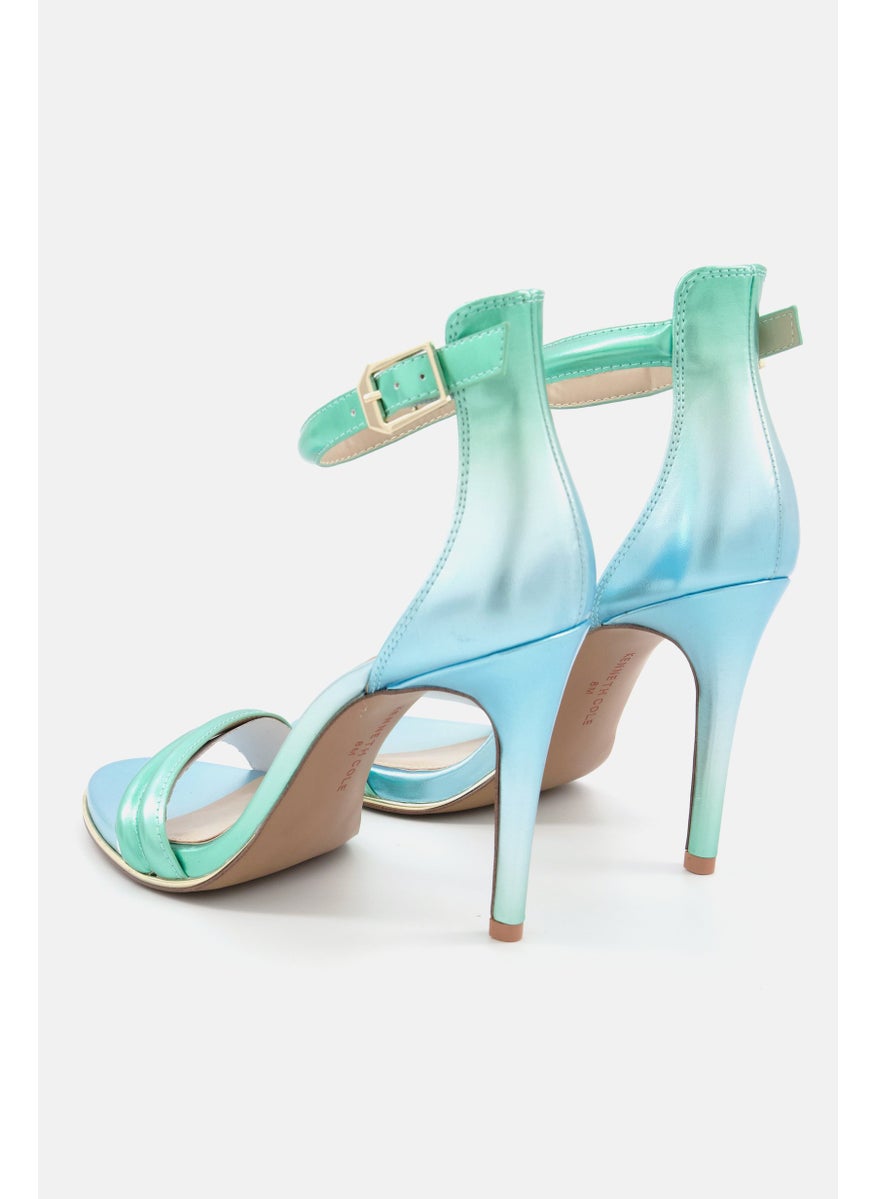 Kenneth Cole Women Medium Brooke Adjustable Sandals, Turquoise  - Image 2