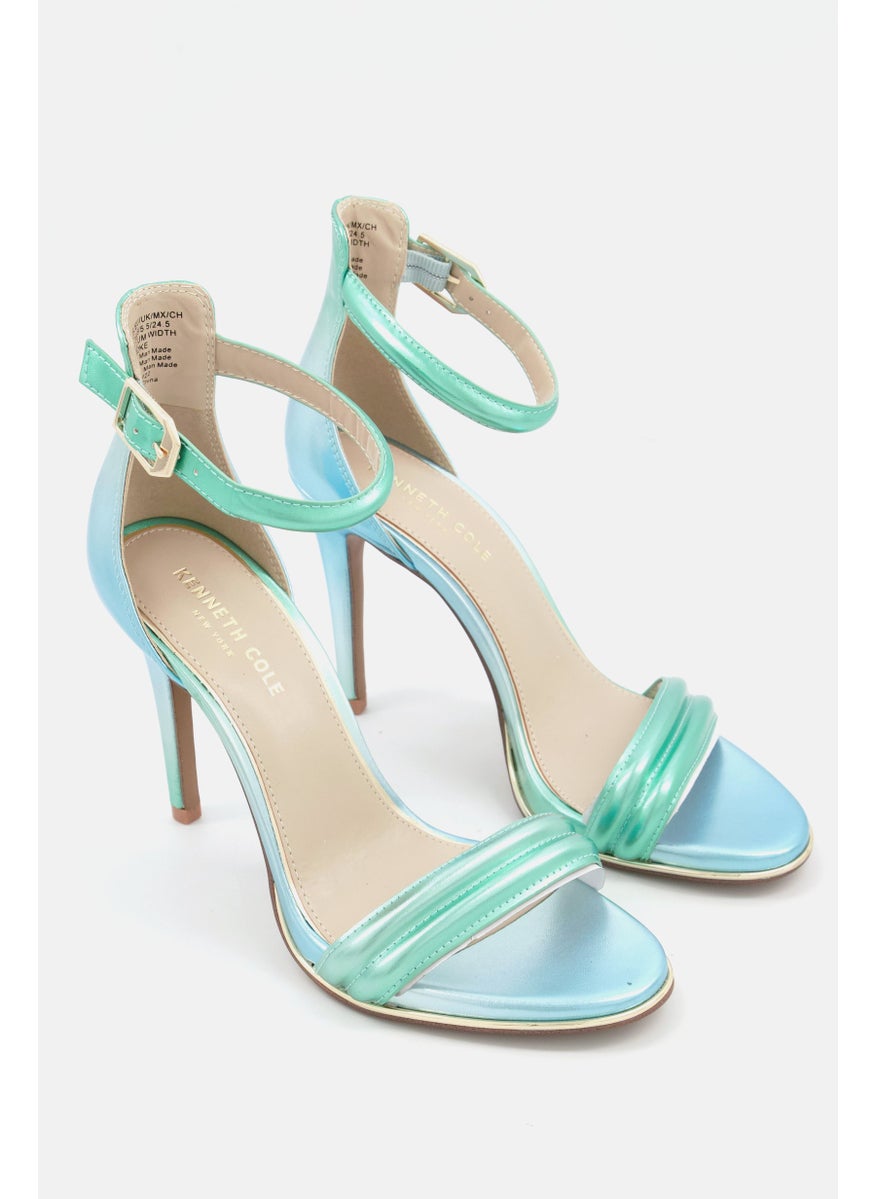 Kenneth Cole Women Medium Brooke Adjustable Sandals, Turquoise  - Image 1