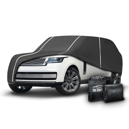 BERKSYDE Fluorescent Strip Design Waterproof Car Cover Compatible for Range Rover 2011-2024 All Weather 6 Layers Full Car Cover with Storage Bag (11-24 Range Rover) - Image 1
