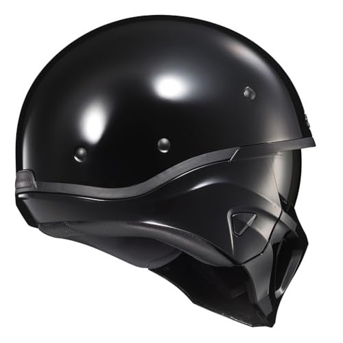 ScorpionEXO خوذة دراجة نارية ScorpionEXO Covert X مفتوحة الوجه نصف قشرة 3/4 جاهزة للتواصل مع مكبرات الصوت DOT صلبة (أسود - متوسط) - Image 3