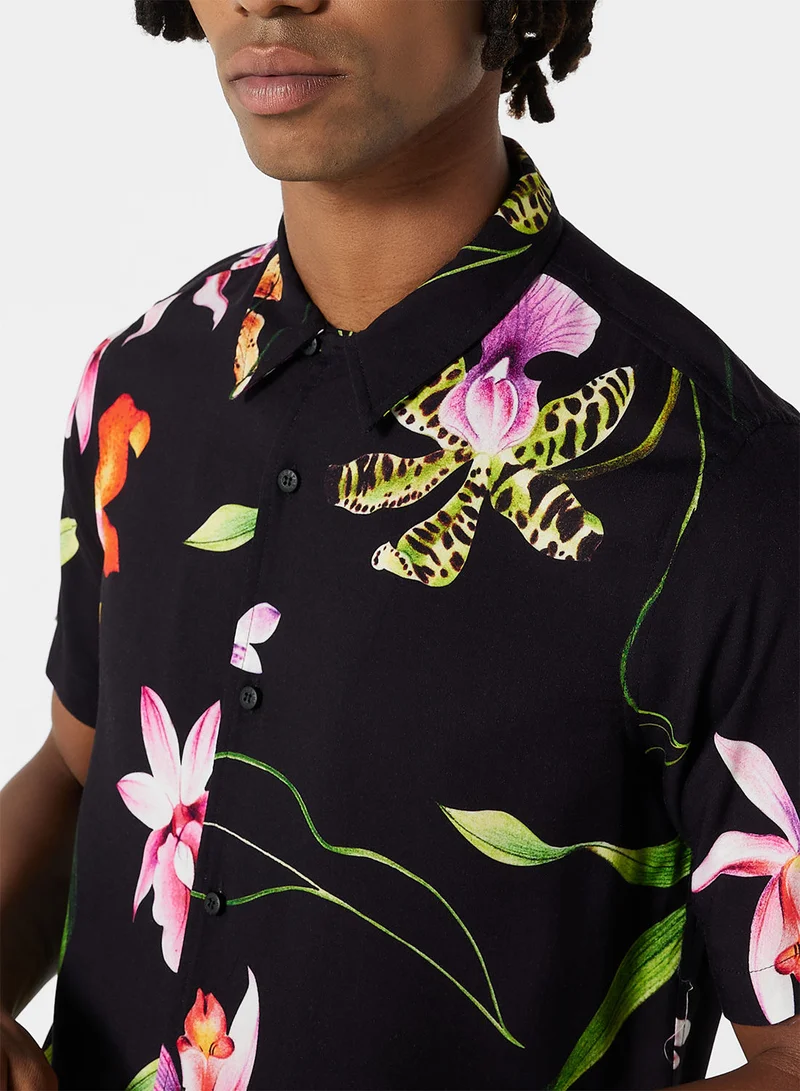 The Hundreds Gies Floral Short Sleeve Shirt