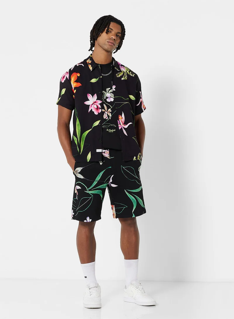 The Hundreds Gies Floral Short Sleeve Shirt