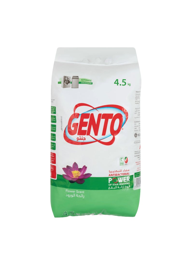 GENTO Powder Detergent Flower Low Foam 4.5kg