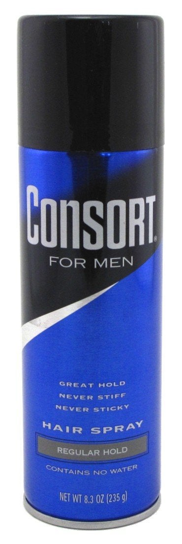 Consort Hair Spray 83 Ounce Regular Hold Aerosol 235ml 3 Pack