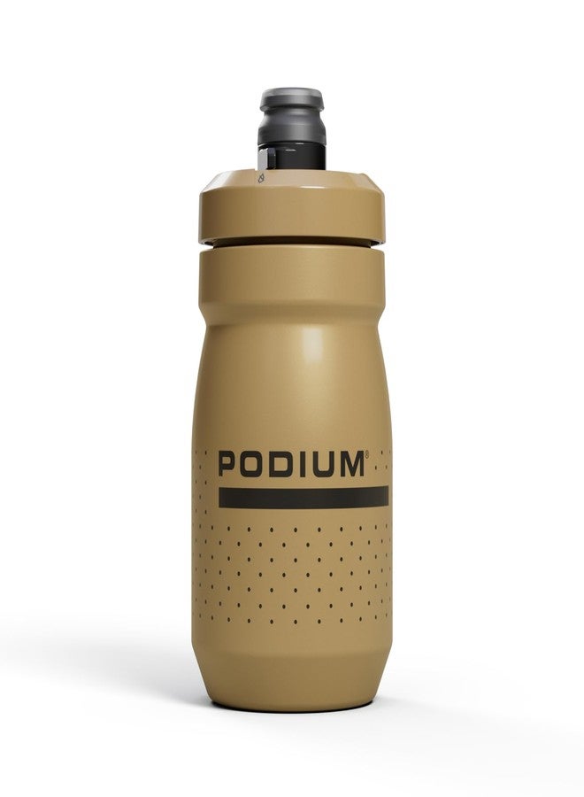 CamelBak Podium 15oz Bike Water Bottle - Easy Squeeze Bottle - Fits Most Bike Cages, Gold - Image 1