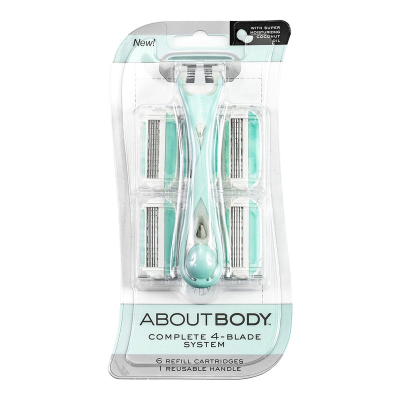 About Face Body Kai Complete 4Blade Shaving System for Women Minimizes Nicks  Cuts Contains 9 Refill Cartridges  2 Reusable Handles 1 Count Pack of 1