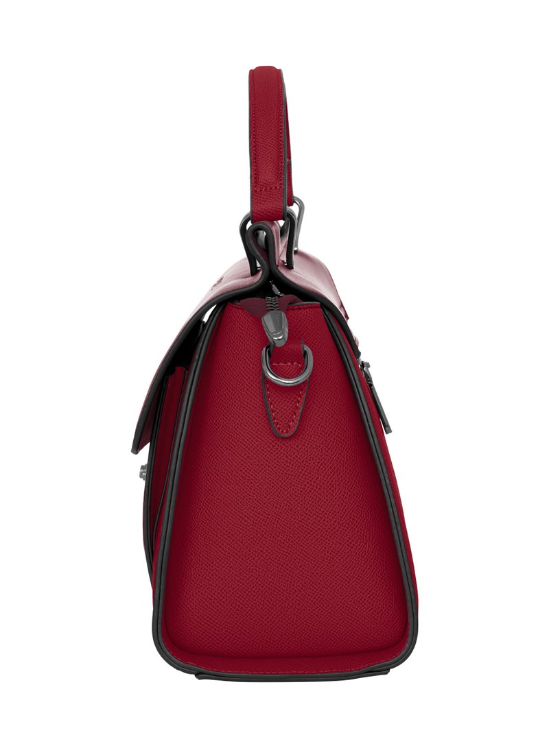 Parajohn Prime Collection Women's Premium PU Leather Handbag with Top Handle & Shoulder Strap, Elegant Lock Closure Tote Bag - Image 3