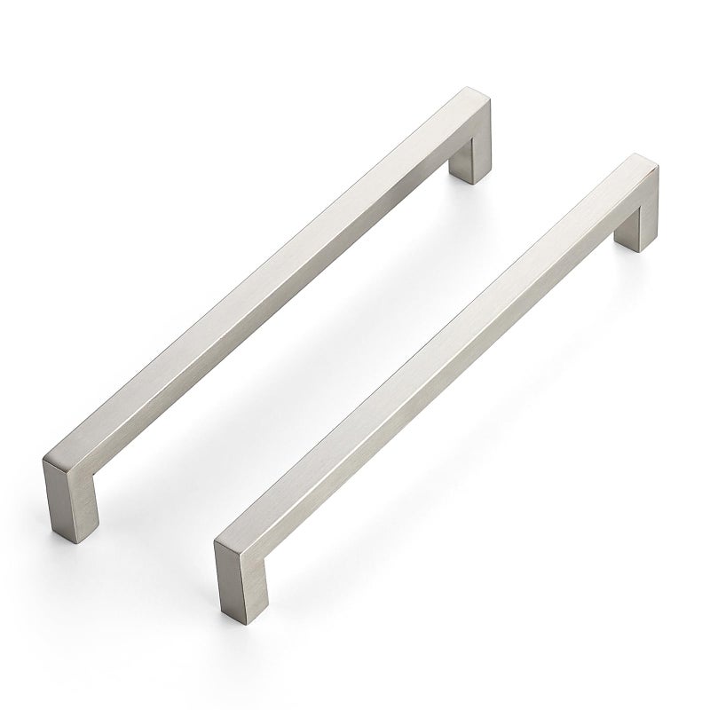 JOY DECOR 8 Pack Cabinet Handles81316 Inch Brushed Nickel Cabinet PullsKitchen Cabinet Handles Square Drawer Pulls Stainless Steel Drawer Hardware Handles 224mm Hole Centers - Image 2