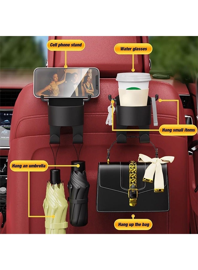 HY Multifunctional Hook for Car Seat Back Cup Holder Car Phone Holder with Hook Car Back Hanging Mount Cup Storage - Image 2