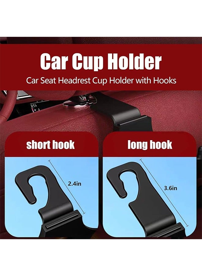 HY Multifunctional Hook for Car Seat Back Cup Holder Car Phone Holder with Hook Car Back Hanging Mount Cup Storage - Image 3