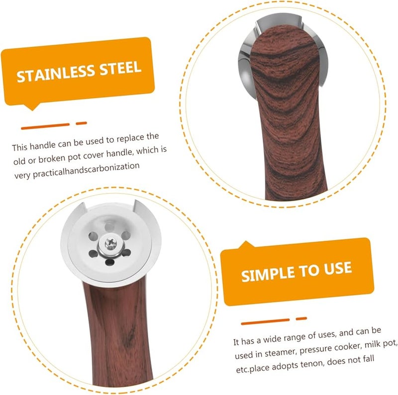 مقبض غطاء المقلاة سهل التثبيت لغطاء طنجرة الضغط وأواني الطهي - Image 5