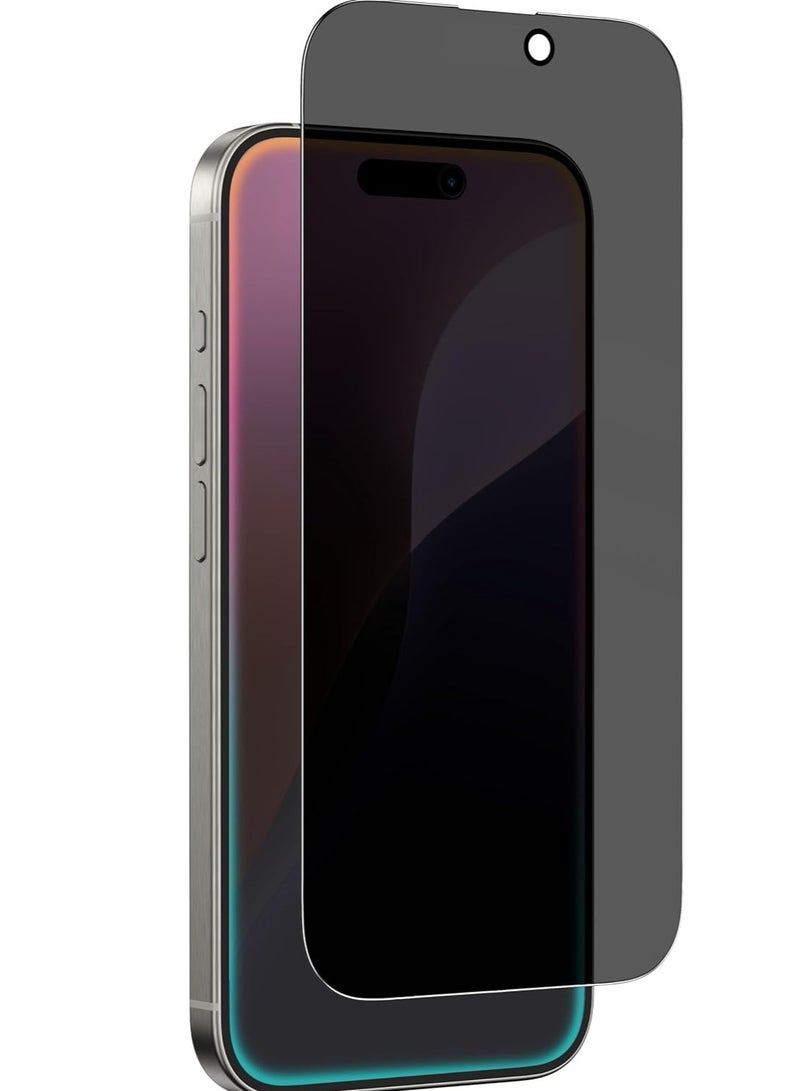 Glass Privacy Glass Full cover for iPhone 16 Pro Screen Protector Tempered Glass with Easy Install