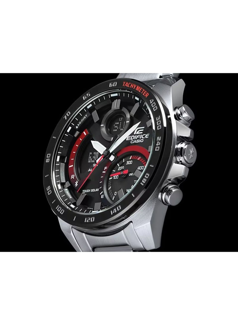 كاسيو ساعة كاسيو إيديفيس للرجال ECB-900DB-1ADR، تناظرية-رقمية، مزودة بخاصية البلوتوث، بمينا أسود - Image 2