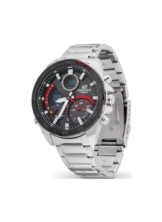 كاسيو ساعة كاسيو إيديفيس للرجال ECB-900DB-1ADR، تناظرية-رقمية، مزودة بخاصية البلوتوث، بمينا أسود - Image 3