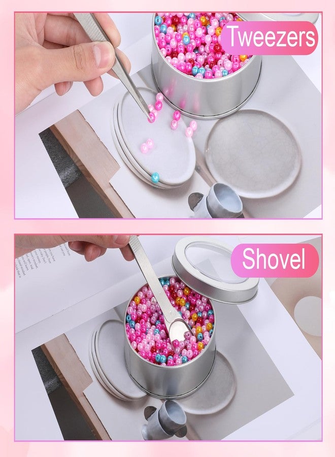 Molain 4Pcs Cake Decorating Sprinkles Tools Set, 4 Claw Sprinkle Pen Pearl Grabber Sugar Bead Pick-up Tool Stainless Steel Cake Tweezers Pearl Sprinkle Spoon with Shovel for Cake Ice Cream Baking - Image 3
