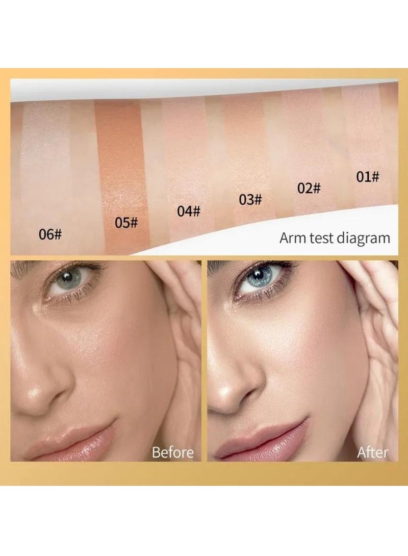 HelloKiss Concealer Soft Light Matte Foundation Concealer Conceals Blemish and Redness Flawless Natural Coverage for Normal to Oily Skin Instant Age Rewind Eraser Dark Circles Treatment 01 - Image 4