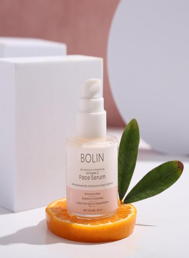 BOLIN Viatmin C Face Serum, 30 ML | With Niacinamide, Hyaluronic Acid & Vitamin E | Enhances Glow | Brighting & Hydrates | Fades Dark Spots & Pigmentation. - Image 5